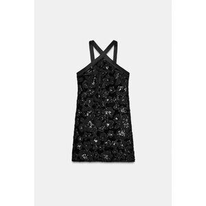 ZARA COMBINATION SEQUIN MINI DRESS